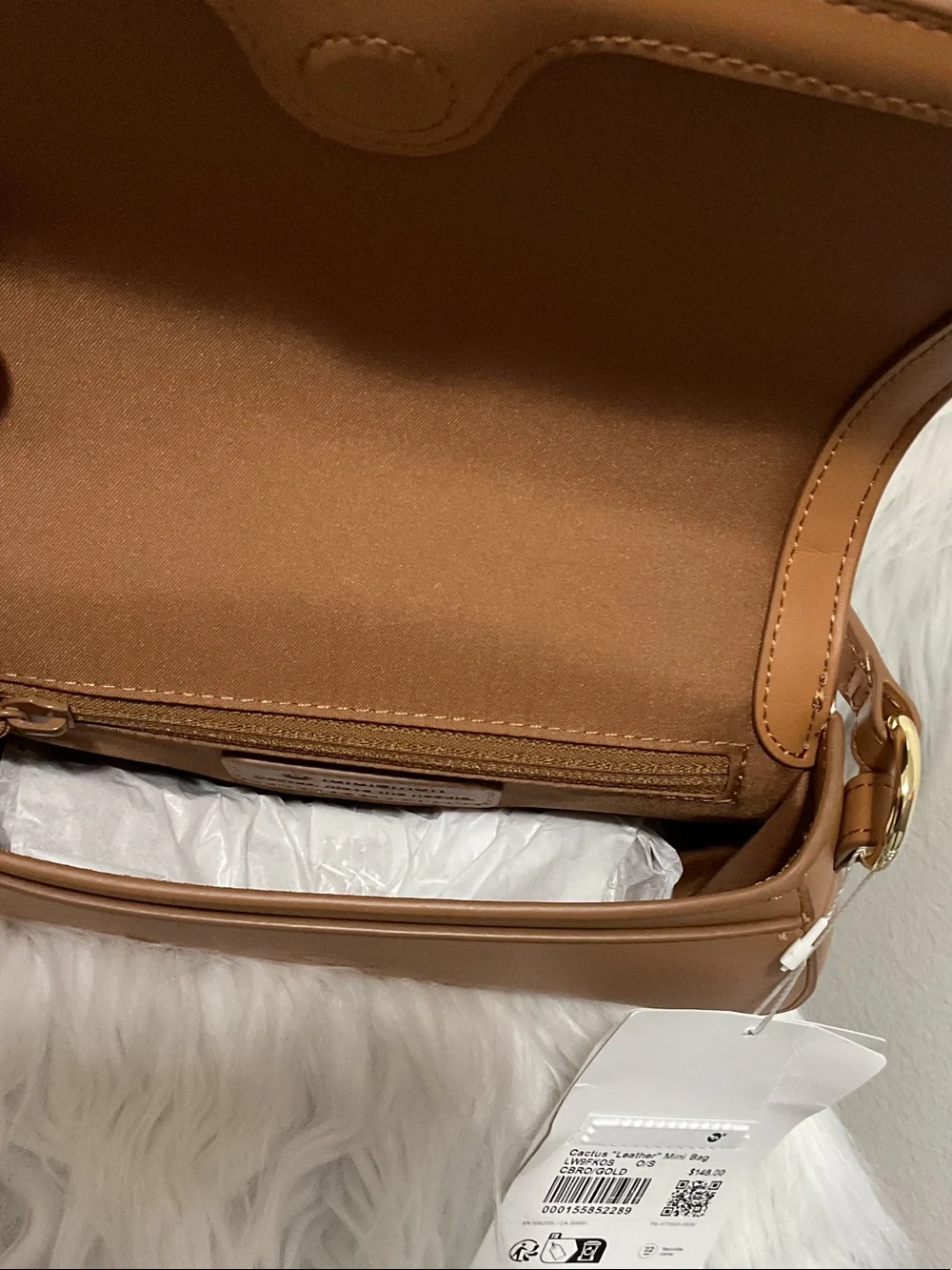 Lululemon Cactus Leather Mini Bag- Color(Brown Gold)
